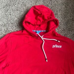 Prince Pickleball Hoodie Sweatshirt Large Red Pullover NWOT Tennis